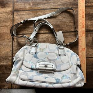 Coach Kristin Embossed Sequin Bag